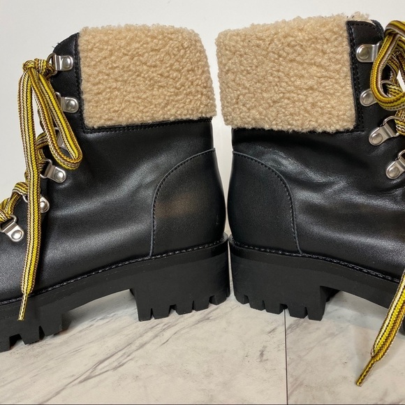 Steve Madden Lace Up Cuff Combat Boot 7.5M - Picture 7 of 12